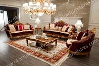  Classic sofa leather, 5 Star Hotel Furniture Suit Room