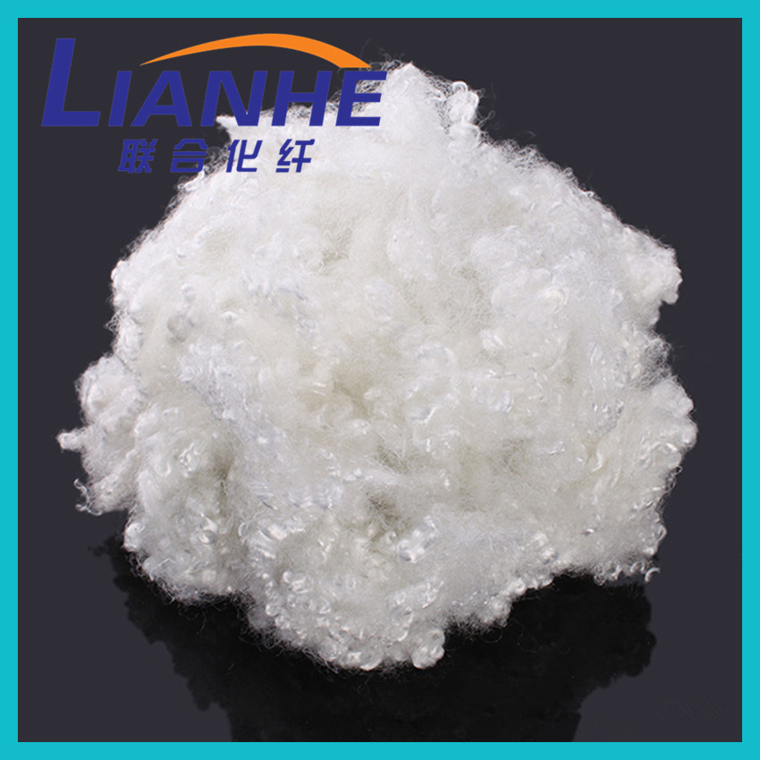recycled HCS hollow conjugated siliconized or non-siliconized polyester fiber