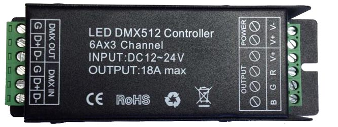 dmx512 decoder and led driver DMX512 LED Decoder