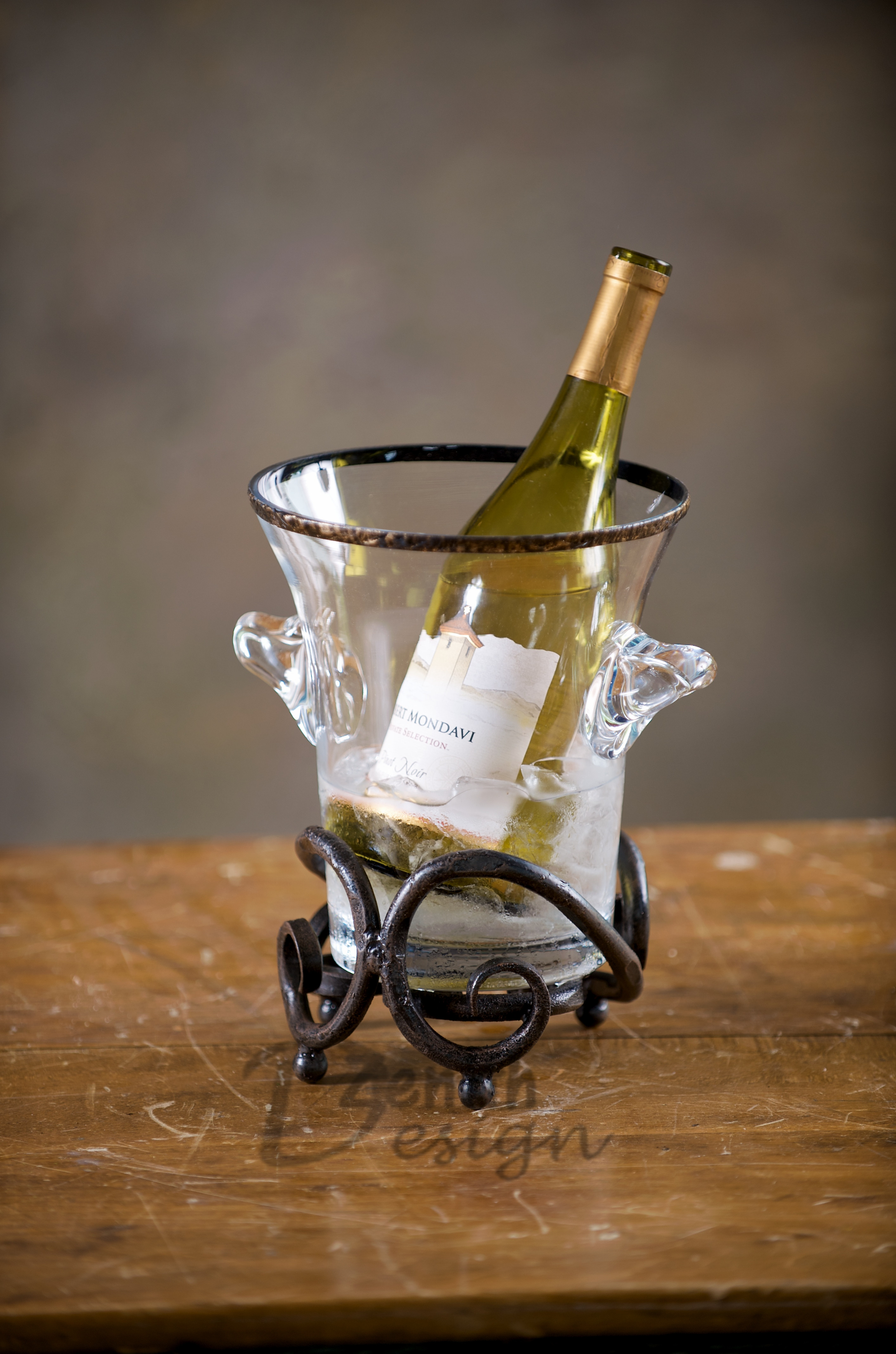 Сиена настольный винный шкаф утюг бутылки вина кулеры с экологически чистыми металлическими искусств