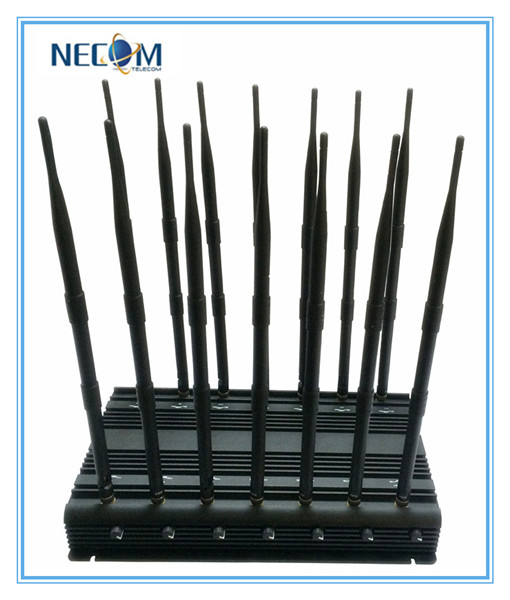 Powerful 14antennas Jammer for Mobile Phone GPS WiFi VHF UHF, Full Band Signal Jammer, Stationary Adjustable 14bands Jammer, All in One! ! !