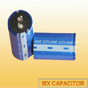 Gold Capacitor 2.7V 400F,Snap In Electric Double Layer Super Capacitor