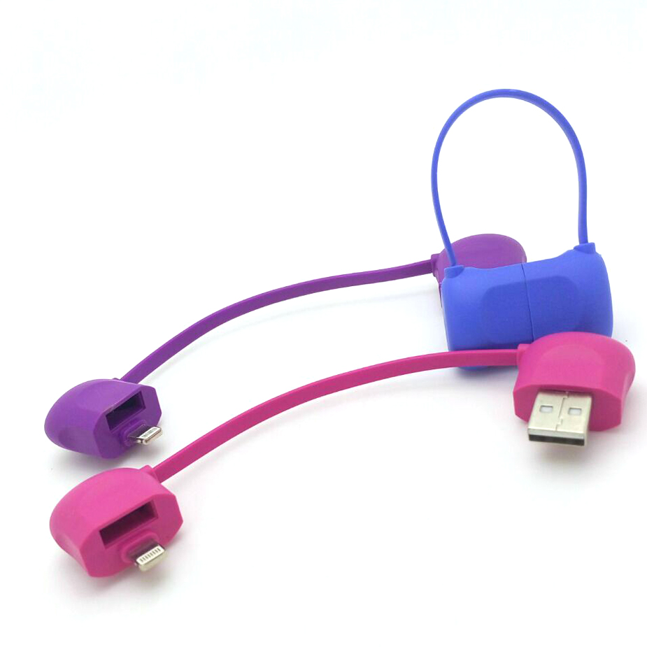 时尚的小手袋形状USB数据线连接器为苹果Iphone / Ipad /笔记本