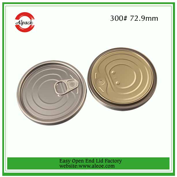 73mm tuna fish can lid,300 tomato paste lid,Tinplate easy open end,Tin can lid, food end