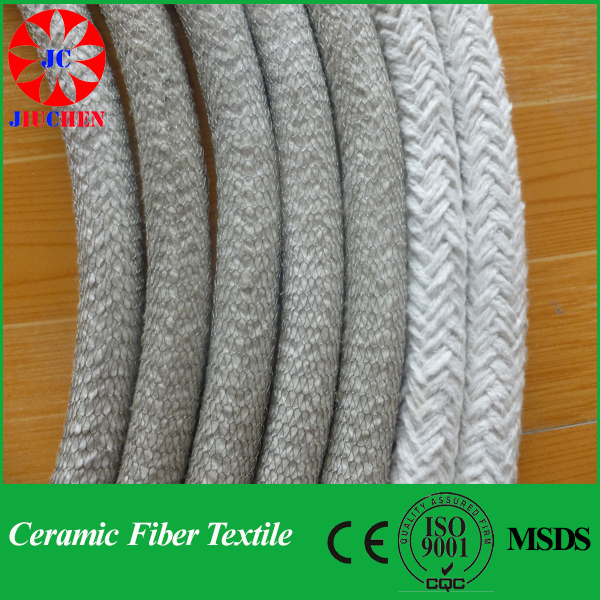 Огнестойкие керамические волокна площади плетеный Канат ЙК текстиль
