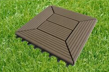 简易安装塑木WPC地板桑拿板