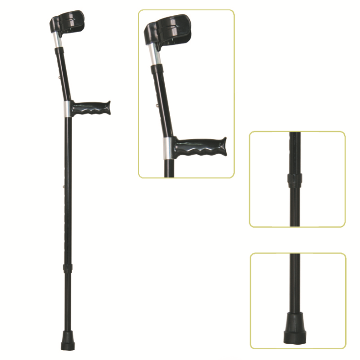  Height Adjustable Lightweight Walking Forearm Crutch With Comfortable Handgrip