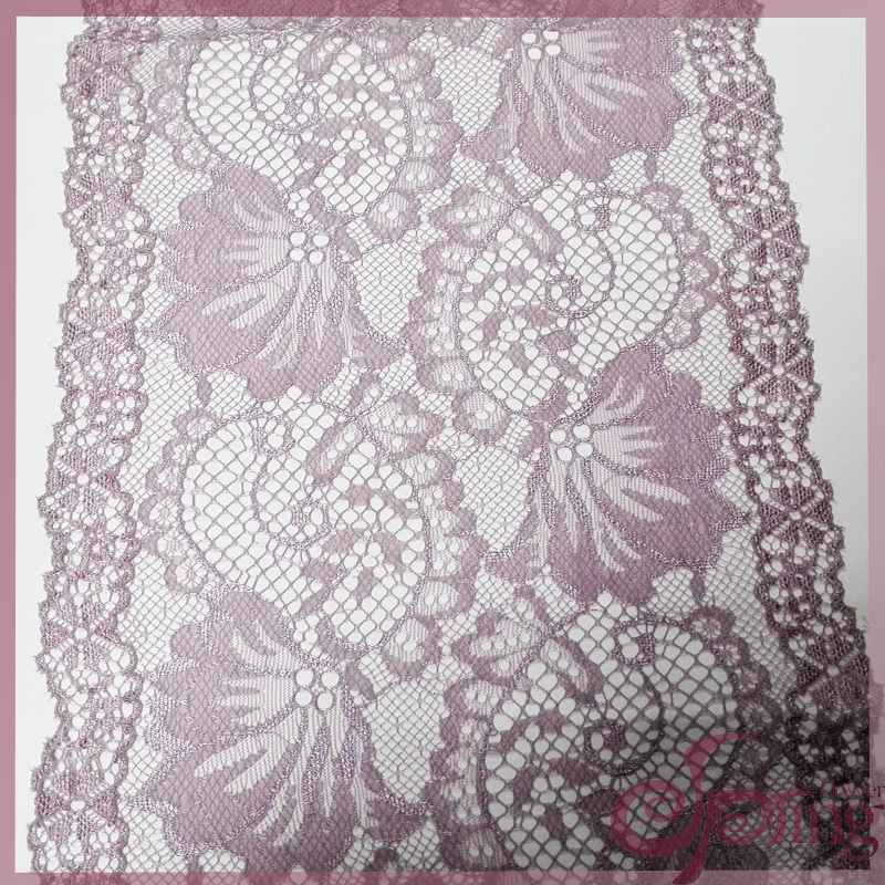 [BHYW5667] Jacquard embroidered lace trimming fabric (pink)