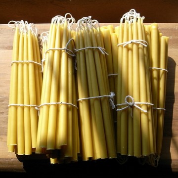 100% pure beeswax taper candles wholesale