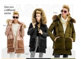 woolen down jacket female models