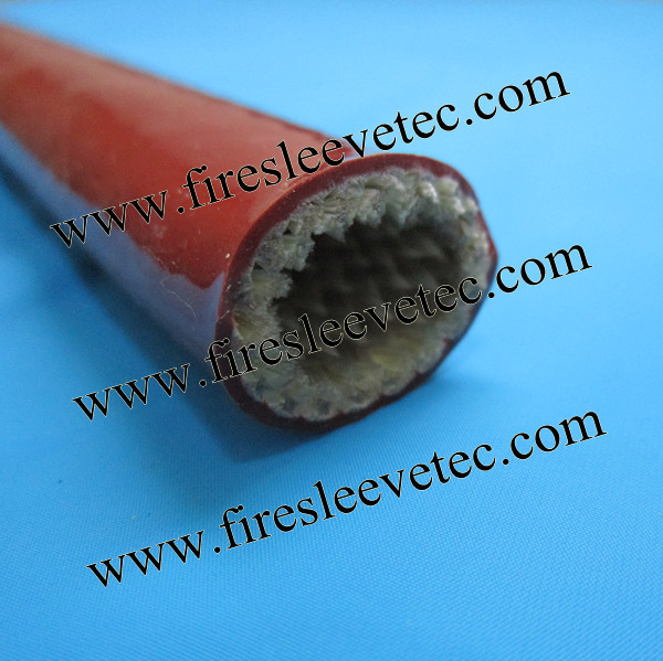 silicone rubber fiberglass braided fire protection sleeve