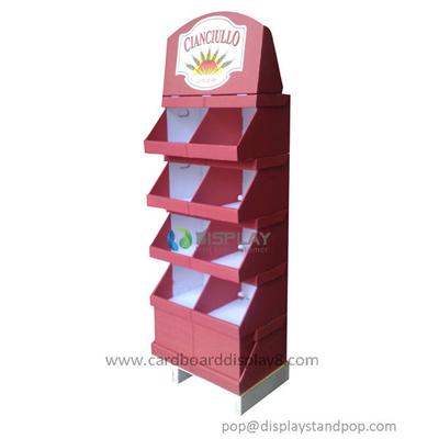 Custom Store Retail Stationery Cardboard Card Stands For Food