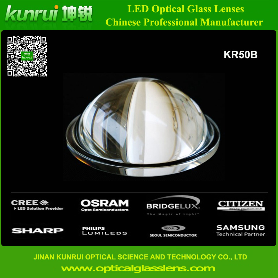 LED Optical Borosilicate Glass Lens for High Bay Lighting (KR50B)