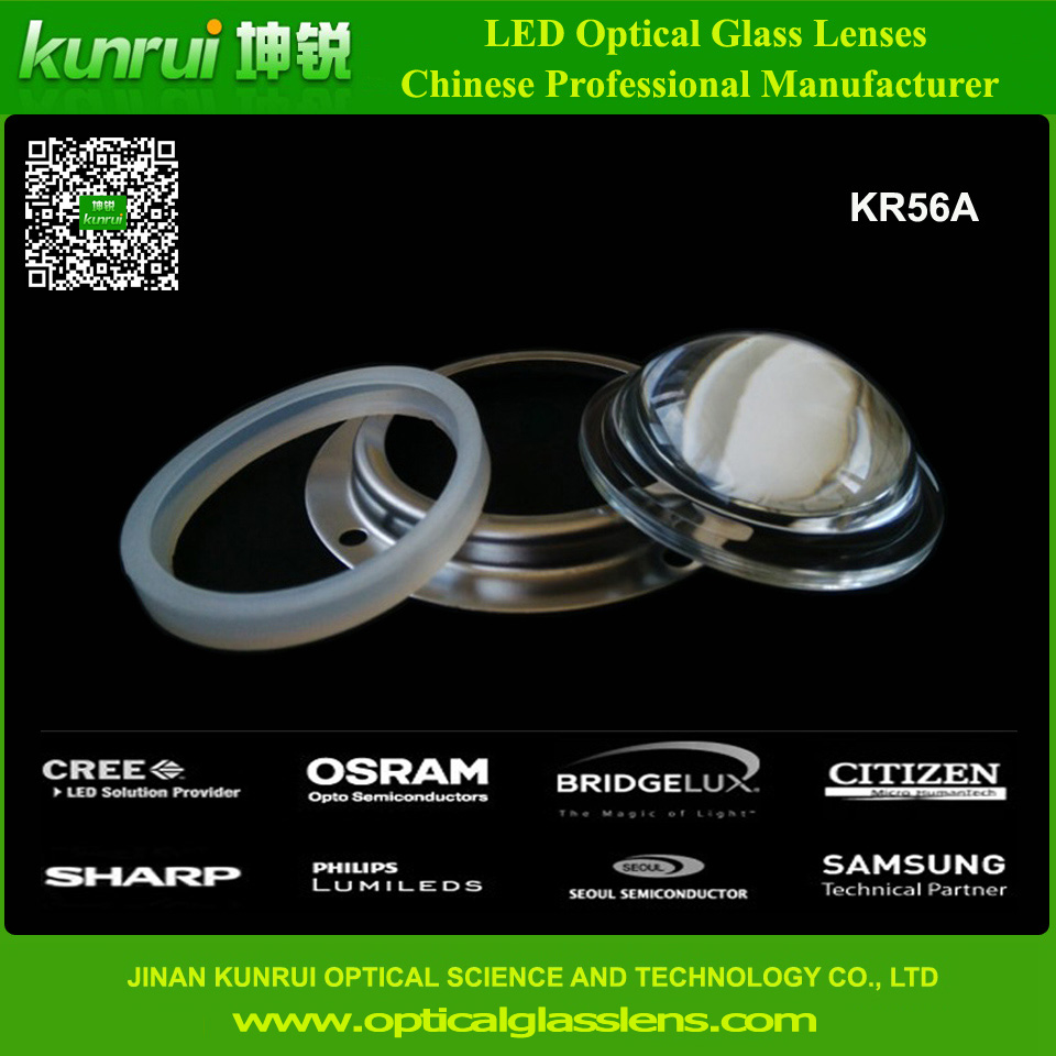 High Power LED Optical Glass Lens for High Bay Light (KR56A)