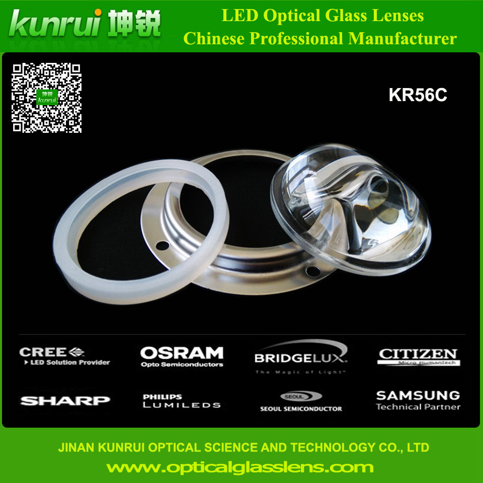 LED Optical Glass Lens for High Power Street Light (KR56C)