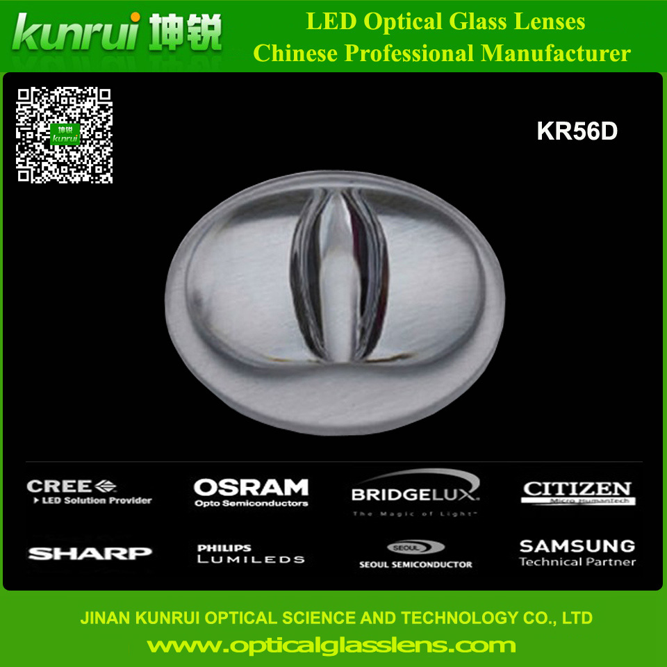 Optical Glass Lens for LED Tunnel Light (KR56D)