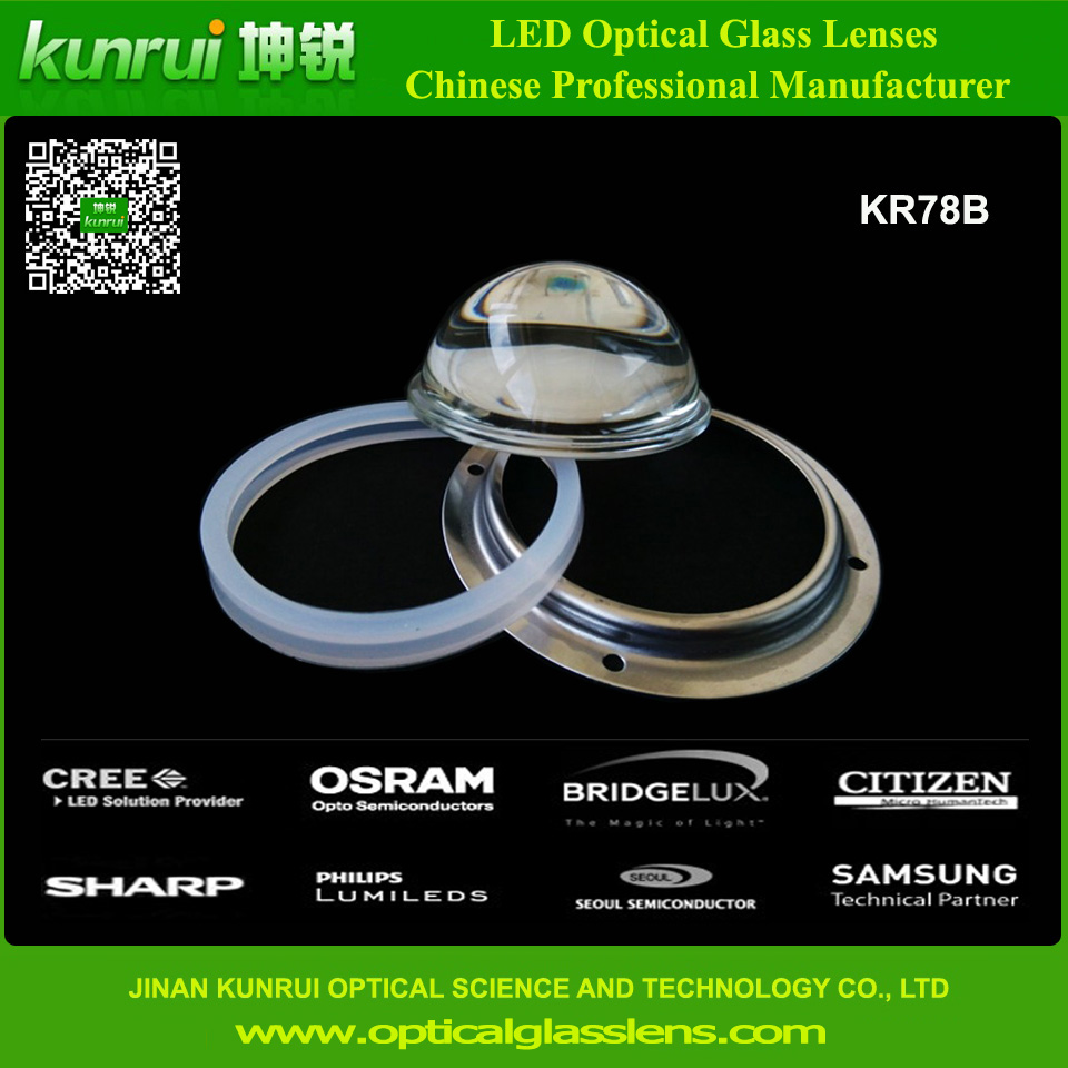High Power LED Optical Glass Lens for High Bay Light (KR78B)