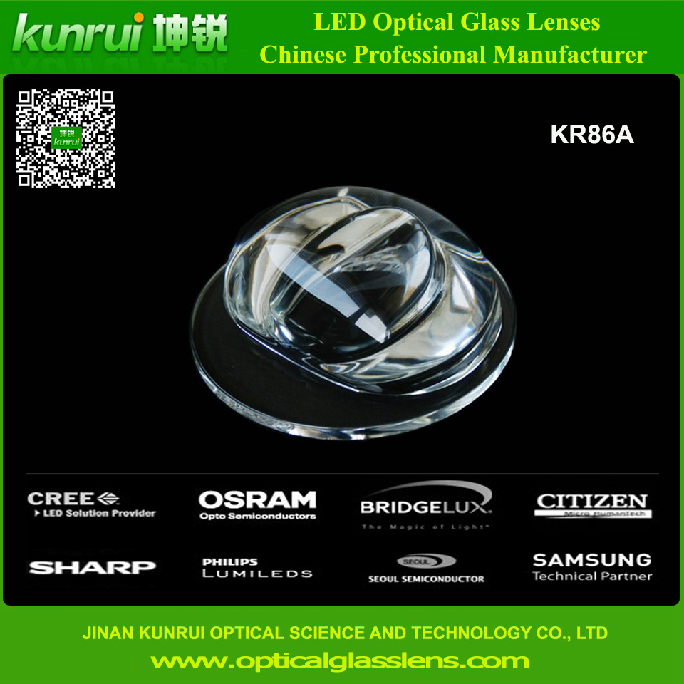 Светодиодный стеклянный объектив для уличного света (KR86A)