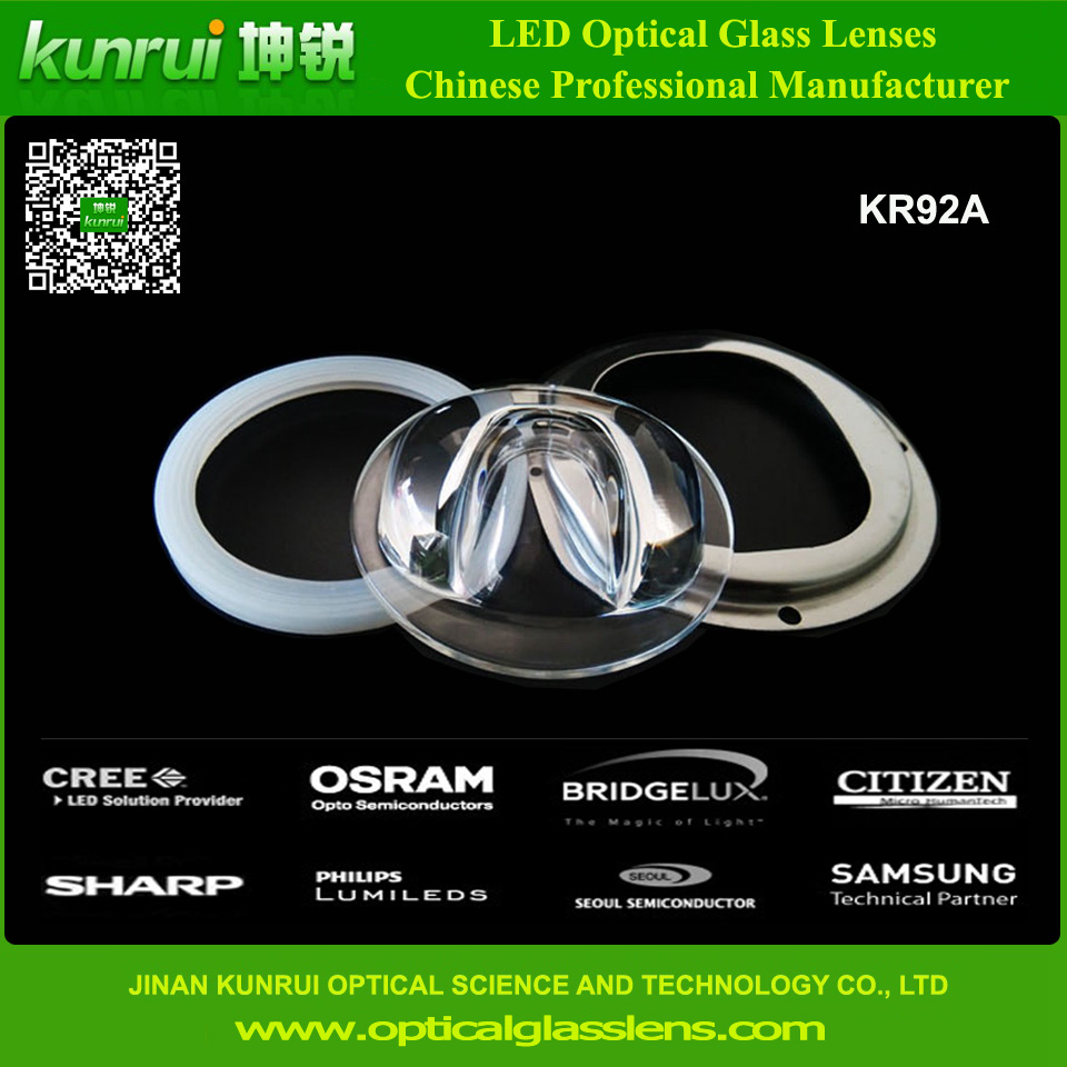 Светодиодный стеклянный объектив для высокой мощности уличный свет (KR92A)