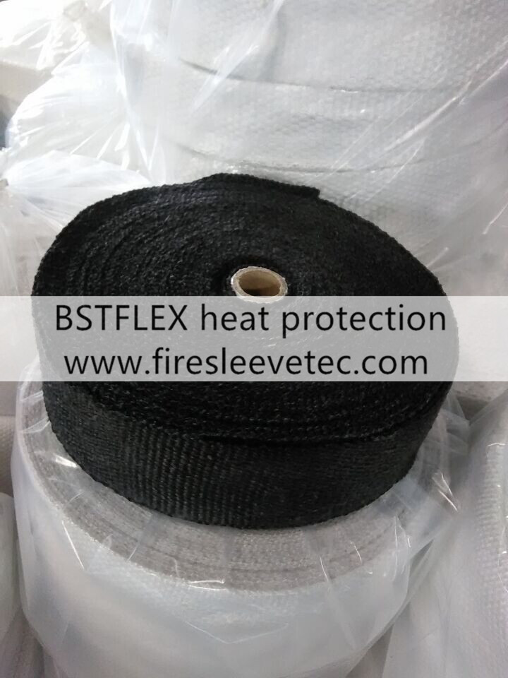 Graphite black fiberglass thermal wrap