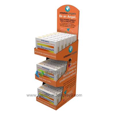 The Customized Floor Cardboard Medicine Display Racks