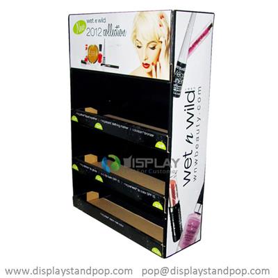 Custom Store Retail Stationery Cardboard Stand For Cosmetics