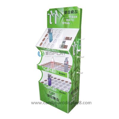 Customized Compartments Cosmetic Cardboard Display With Full Colors Printing