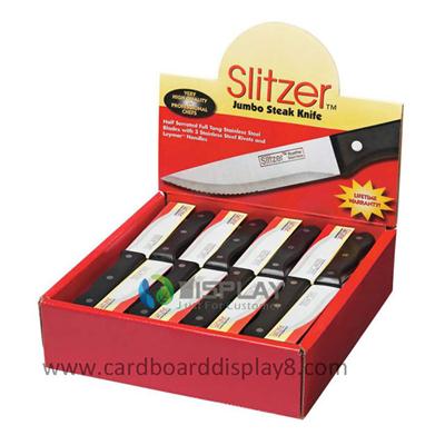 Магазин розничных продуктов косметическая коробка дисплея шипучки картона для ножа