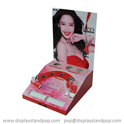 Advertisement Cosmetic Table Top Cardboard Display Boxes