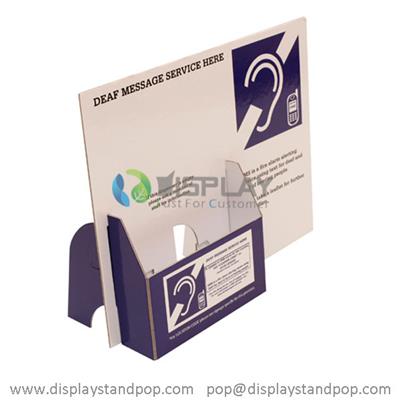 Custom Advertising Portable Cardboard Brochure Dispensers