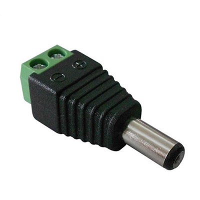 CCTV Power Connector- Male Plug With Screw Terminals(PC102)