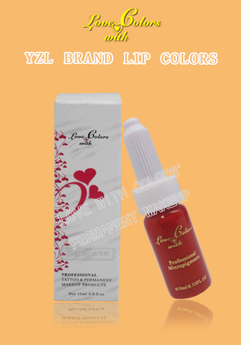 YZL brand simplified packaging lip colors/lip-tattooing product/permanent makeup/PMU machine