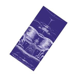 Мужские 100% полиэстер повседневный стиль Stripes малое Moq собственный логотип полоса галстук фиолетовый