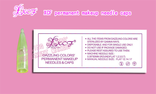 XCF permanent makeup needle cap/tattoo needle cap/dazzling colors’/round needle cap