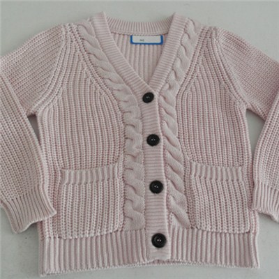 Nice Cable Knit Cardigan Sweater