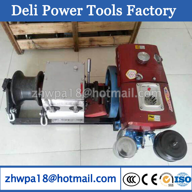 Diesel 8T Cable Capstan Winches pulling winch supplier 