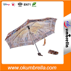 Складной зонт, зонт 5 сложений OKUM-87, мини зонт