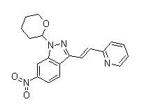 (Е)-6-нитро-3-(2-(пиридин-2-Ил)винил)-1-(тетрагидро-2Н-Пиран-2-Ил)-1Н-индазол 