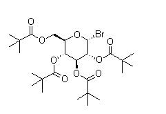 (2R,3R,4S,5R,6R)-2-bromo-6-((pivaloyloxy)methyl)tetrahydro-2H-pyran-3,4,5-triyl Tris(2,2-dimethylpropanoate) 81058-27-7