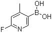 2-Fluoro-4-methylpyridine-5-boronicacid 