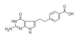 4-(2-(2-амино-4-оксо-4,7-дигидро-3Н-pyrrolo(2,3-д)пиримидин-5-Ил)ethylbenzoic кислоты 