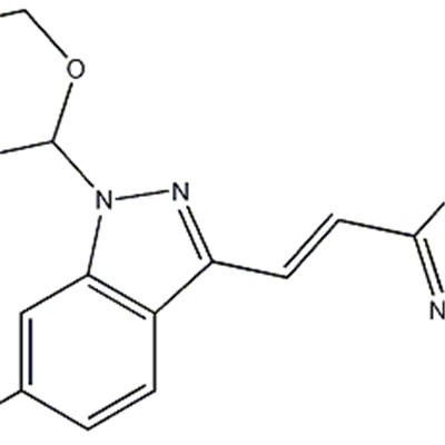 (E)-6-iodo-3-(2-(pyridin-2-yl)vinyl)-1-(tetrahydro-2H-pyran-2-yl)-1H-indazole 