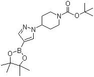 Трет-бутил 4-[4-(4,4,5,5-тетраметил-1,3,2-dioxaborolan-2-Ил)-1Н-пиразол-1-Ил]пиперидин-1-карбоксилат 