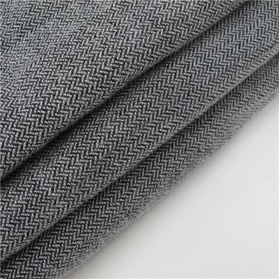 Wool Tencel Fabric Herringbone Style
