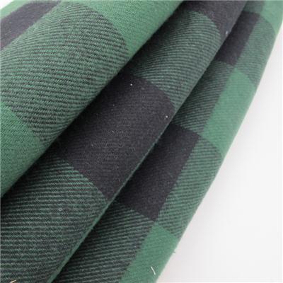 100% Cotton Yarn Dyed Check Fleece Fabric