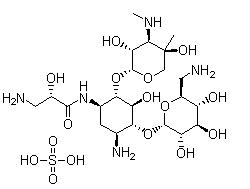 Сульфат Isepamicin 67814-76-0
