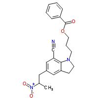 1-[3-(Бензоилокси)пропил]-2,3-дигидро-5-(2-nitropropyl)-1Н-индол-7-carbonitrile 