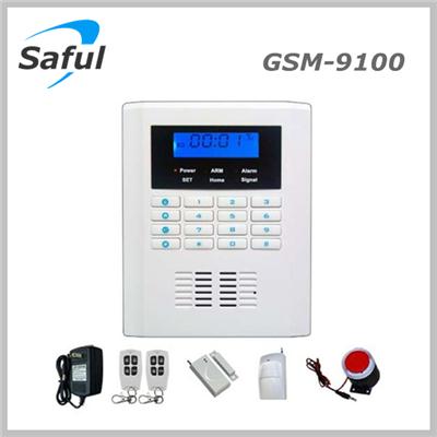 Saful GSM и-9100 GSM и ТфОП система охранной сигнализации дисплей