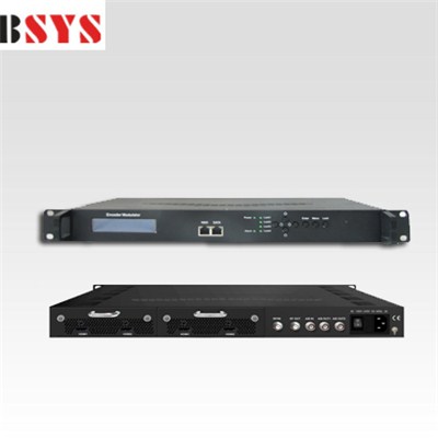 EMI3410C 4-канальный видео MPEG2/H. 264 в HD стандарта DVB-C модулятора