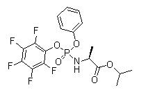 N-[(S)-(2,3,4,5,6-pentafluorophenoxy)phenoxyphosphinyl]-L-alanine 1-Methylethyl Ester 